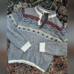 Sol Baby Alpaca Henley Sweater